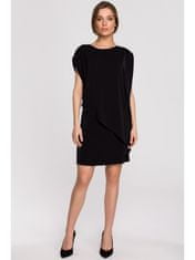 Style Stylove Dámske mini šaty Ishilla S262 čierna L