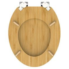 Petromila vidaXL SCHÜTTE WC sedadlo s pomalým zatváraním NATURAL BAMBOO