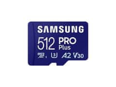 SAMSUNG micro SDXC 512GB PRO Plus + SD adaptér (MB-MD512SA/EU)