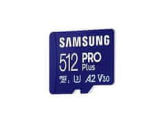 SAMSUNG micro SDXC 512GB PRO Plus + SD adaptér (MB-MD512SA/EU)