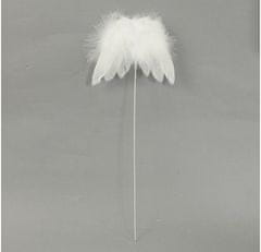 Autronic Anjelské krídla z peria, -zápich, farba biela, balené 12 ks v polybag. Cena za 1 AK6105-WH