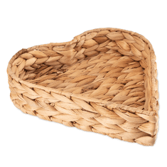 DECOR ASIAN Decorasian Heart Basket Tray in Heart Shape Woven from Seagrass | JUTAHEART