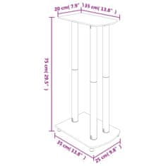 Vidaxl Stojany na reproduktory čierno-strieborné 2 ks sklo 3-stĺpové