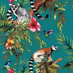 shumee DUTCH WALLCOVERINGS Tapeta zelená lemur 12402