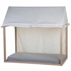 Vidaxl CHILDHOME Kryt na posteľ v tvare domčeka 150x80x140 cm, biely