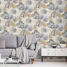 Vidaxl DUTCH WALLCOVERINGS Tapeta listy monstery čierna