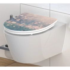 Petromila vidaXL SCHÜTTE WC sedadlo pomalé zatváranie lesklé MAGIC LIGHT Duroplast