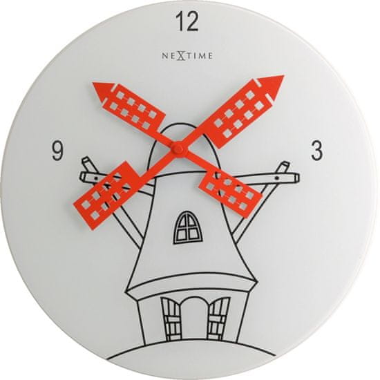 NEXTIME Nástenné hodiny 8807 WINDMILL 30cm