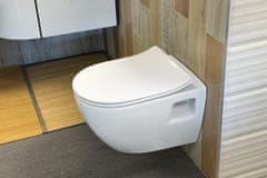 SAPHO , PAULA závesná WC misa, 35,5x50cm, biela, TP325