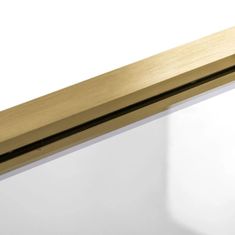 REA Elegant Gold, vaňová zástena s pevným krídlom 70x140 cm, zlatá matná, REA-W6600