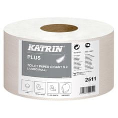 Katrin Toaletný papier 2-vrstvový Plus Gigant Toilet S2 18 cm, celulóza, návin 100 m