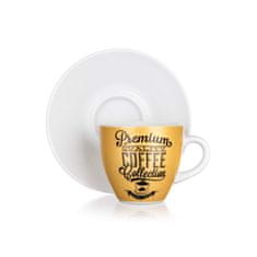 Banquet Šálka s tanierikom PREMIUM COFFEE 90 ml, súprava 8 ks