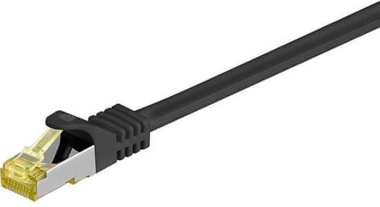 MICRONET MicroConnect patch kábel S/FTP, RJ45, Cat7, 0.25m, čierna