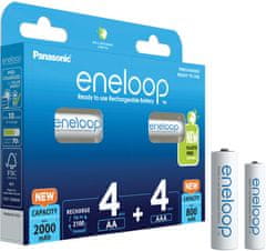 PANASONIC nabíjecí batérie Eneloop HR6 2000mAh + HR03 800mAh 8BP N