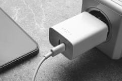 FIXED síťová nabíječka s 2x USB-C, PD, 35W, biela