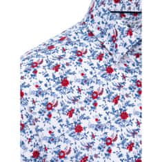 Dstreet Pánska košeľa s krátkym rukávom LEMA biela kx1013 XL
