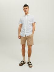 Jack&Jones Pánska košeľa JJESUMMER Slim Fit 12220136 White (Veľkosť XL)