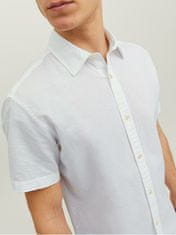 Jack&Jones Pánska košeľa JJESUMMER Slim Fit 12220136 White (Veľkosť XL)