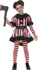 Guirca Kostým Strašidelný klaun dievča 7-9 rokov