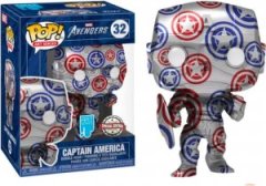 Funko POP! Zberateľská Figúrka Marvel Patriotic Age - Captain America (Avengers, Stark Tech Suit) (Artist Series) with Pop Protector (32)