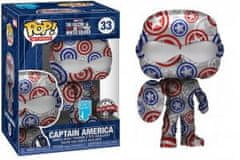 Funko POP! Zberateľská Figúrka Marvel Patriotic Age - Captain America (Falcon and the Winter Soldier) (Artist Series) with Pop Protector (33)
