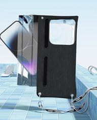 TopQ Univerzálne vodotesné púzdro na mobil Style čierne 95252