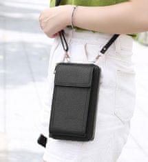 Nuvo Kompaktná kabelka s priehradkou na smartfón čierna
