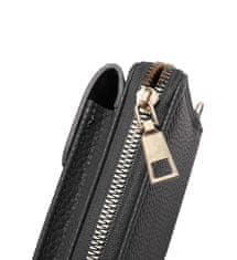 Nuvo Kompaktná kabelka s priehradkou na smartfón čierna