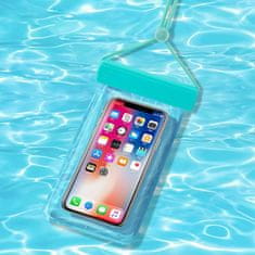MG Beach Bag vodotesné puzdro na mobil 6.7'', svetlomodré
