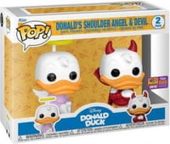 Funko POP! Zberateľská Figúrka Disney Donald Duck 2PK Donald’s Shoulder Angel and Devil 2022 shared WonderCon exclusi