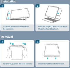 Pitaka ochranný kryt MagEZ 2 pro Apple iPad Pro 12.9" 2022/2021, čierna/šedá