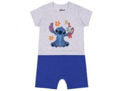 Disney STITCH Disney Rampers detská sivomodrá bavlna 6 m 68 cm 