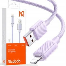 Mcdodo Mcdodo Výkonný vysokorýchlostný kábel Lightning Usb 36W 1,2M fialový CA-3642