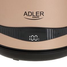 Adler Oceľová kanvica 1,7 l s LCD displejom a reguláciou teploty