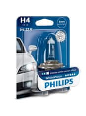 Philips Žiarovka 12V H4 60/55W P43t WhiteVision - blister 1ks