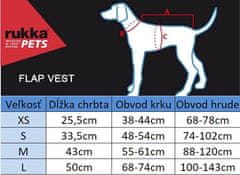 RUKKA PETS Bezpečnostná reflexná vodeodolná vesta Flap vest XS žltá