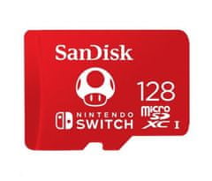 SanDisk microSDXC pre Nintendo Switch 128 GB, V30, U3, C10, A1, UHS-1, 100MB/s R, 90MB/s W