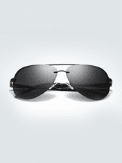 VeyRey Polarizácia okuliare pilotky Laudin čierna skla