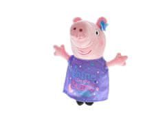 Mikro Trading PEPPA PIG Happy Party 31 cm plyšové fialové oblečenie