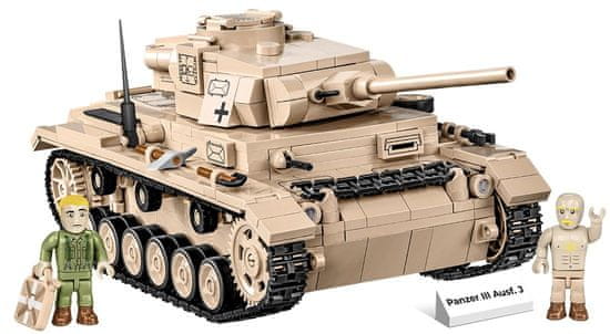 Cobi 2562 II WW Panzer III Ausf J, 2 v 1, 780 k, 2 f