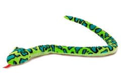 Lamps Plyšový had zelený 150 cm