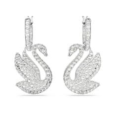 Swarovski Slušivé labutie náušnice 2v1 Iconic Swan 5647545