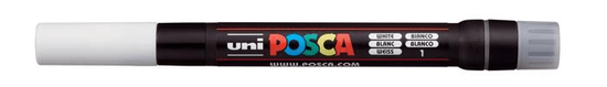 UNI Akrylový štetcový popisovač "Posca PCF-350", biela, 300327000