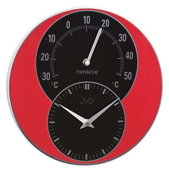 JVD Nástenné hodiny s teplomerom HW 35.1 30cm