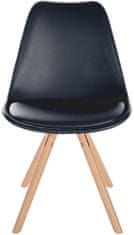 BHM Germany Jedálenská stolička Sofia I, syntetická koža, čierna