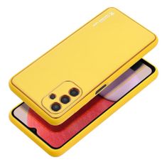 FORCELL Obal / kryt na Samsung Galaxy A13 5G / A04S žltý - Forcell LEATHER Case