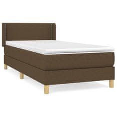 Petromila vidaXL Boxspring posteľ s matracom tmavohnedá 90x190 cm látka