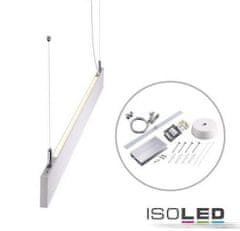 HEITRONIC HEITRONIC Isoled - LED závesné svietidlo Linear UP plus DOWN 1200, prismatické, biela, predĺžiteľné 40W teplá biela 3000K 500791