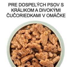 OptiMeal Superpremium s králikom a divokými čučoriedkami v omáčke 12 x 100 g