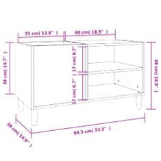 Vidaxl Skrinka na platne biela 84,5x38x48 cm kompozitné drevo